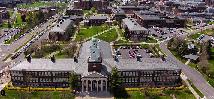 Aerial view of Buffalo State College